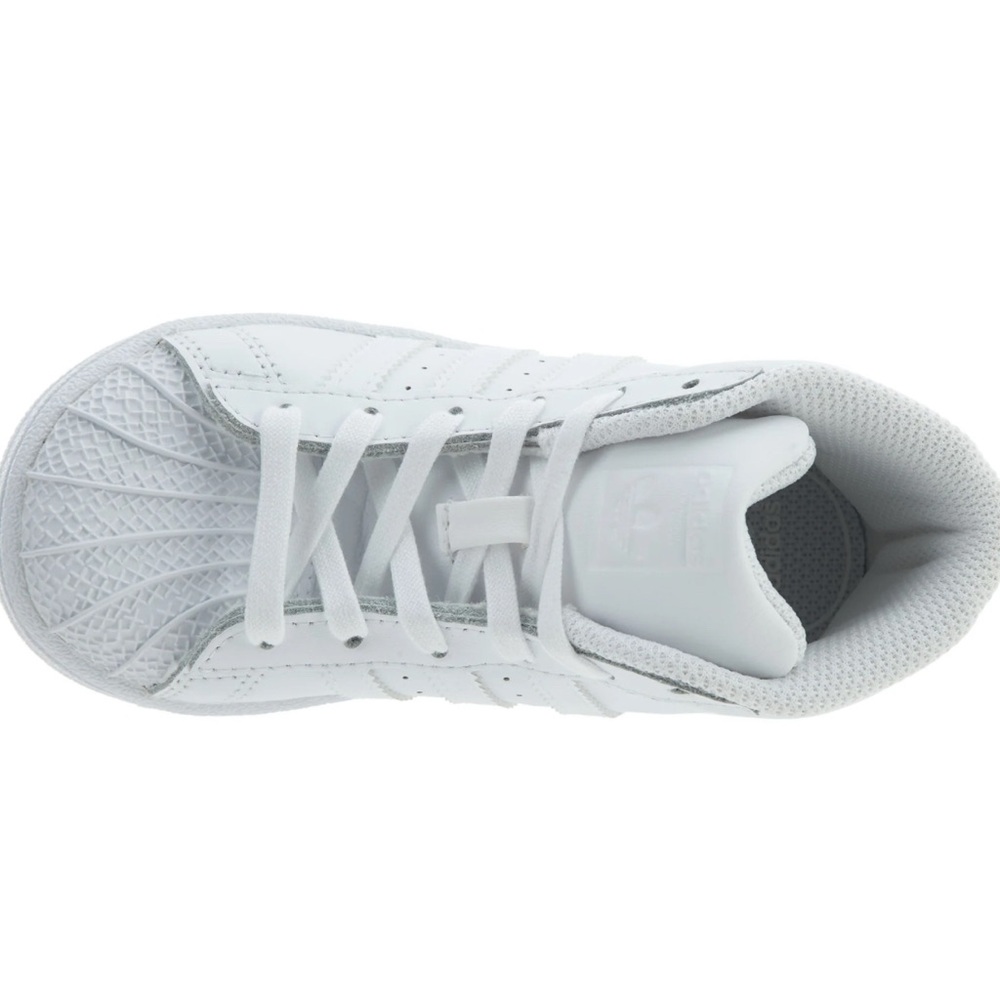 NEW Adidas Pro Model INF Baby Toddler Size 9K White HighTop Sneakers IN BOX $55 - Picture 3 of 8